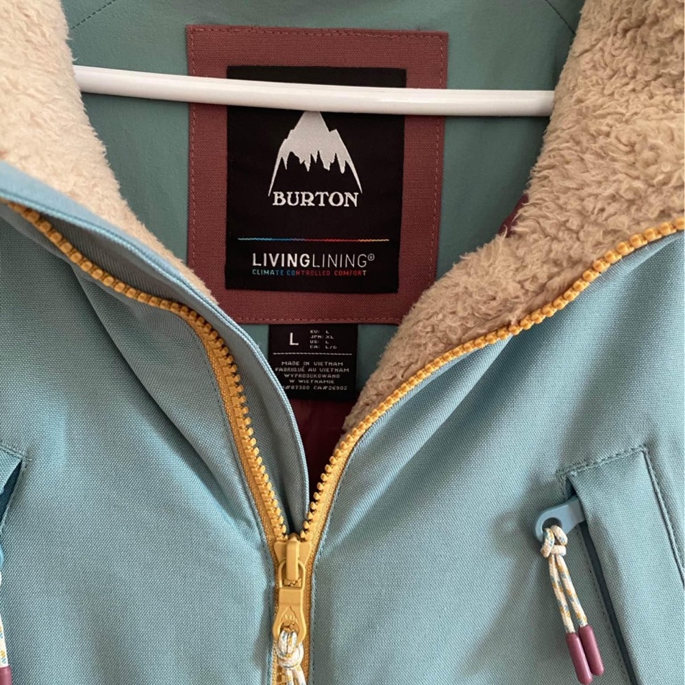 Burton Multicolor Hooded Jacket with Sherpa Lining - Picture 5 of 5